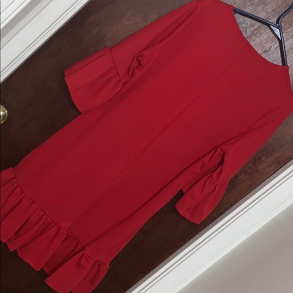 Deep Red Sweater Dress ASOS Curve - Picture 7 of 7